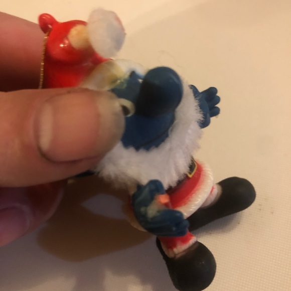 Vintage Smurf ornament Santa Christmas - Picture 2 of 8
